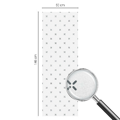 Decorative window film stained glass design Geometric crosses