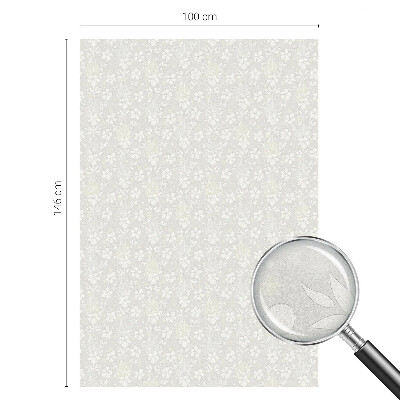 Coloured glass film for windows Subtle flowers