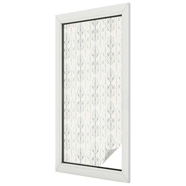 Patterned window film stained glass Leafy pattern