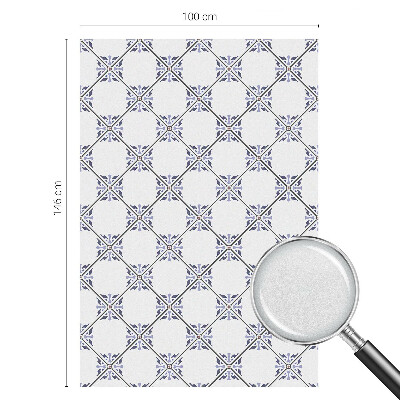 Decorative window film stained glass design Geometric tiles