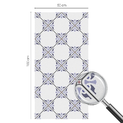 Decorative window film stained glass design Geometric tiles