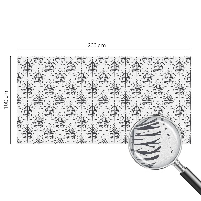 Coloured glass film for windows Leafy elegance