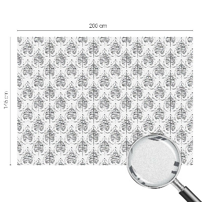 Coloured glass film for windows Leafy elegance