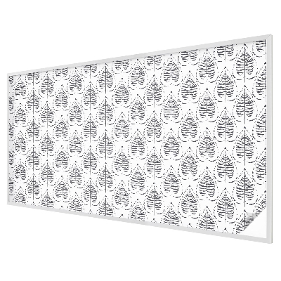 Coloured glass film for windows Leafy elegance