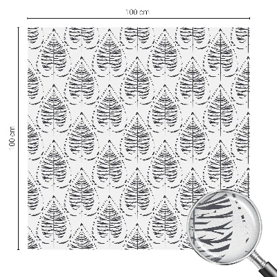 Coloured glass film for windows Leafy elegance