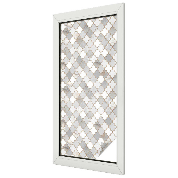 Decorative window film stained glass design Geometric mosaic