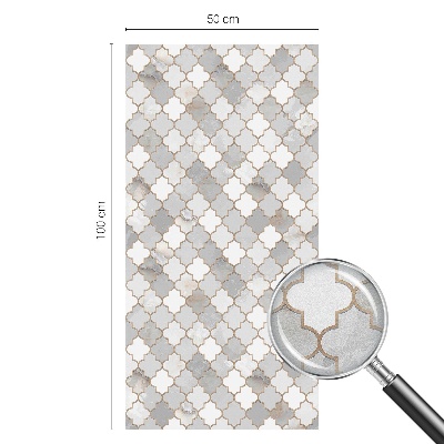 Decorative window film stained glass design Geometric mosaic
