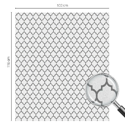 Privacy window film stained glass effect Geometric pattern