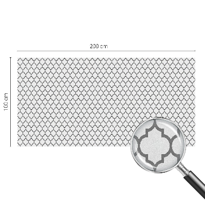 Privacy window film stained glass effect Geometric pattern