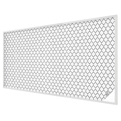 Privacy window film stained glass effect Geometric pattern