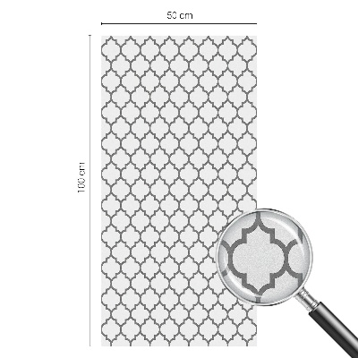 Privacy window film stained glass effect Geometric pattern