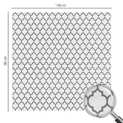 Privacy window film stained glass effect Geometric pattern