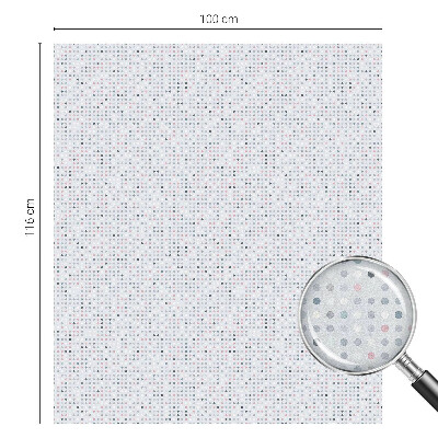 Frosted window film with stained glass pattern Pastel dots