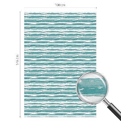 Decorative window film stained glass design Green stripes