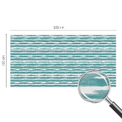 Decorative window film stained glass design Green stripes