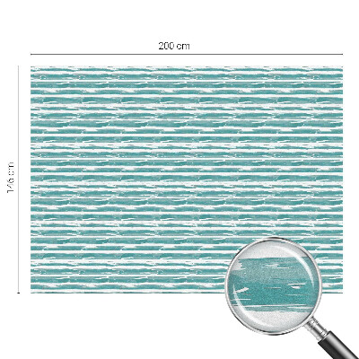 Decorative window film stained glass design Green stripes