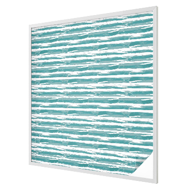 Decorative window film stained glass design Green stripes