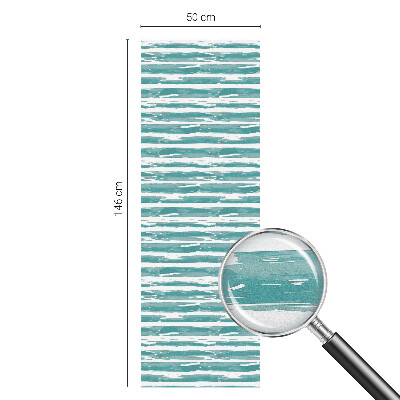 Decorative window film stained glass design Green stripes