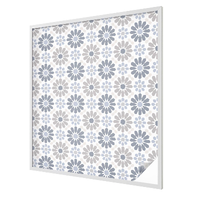 Patterned window film stained glass Floral mosaic