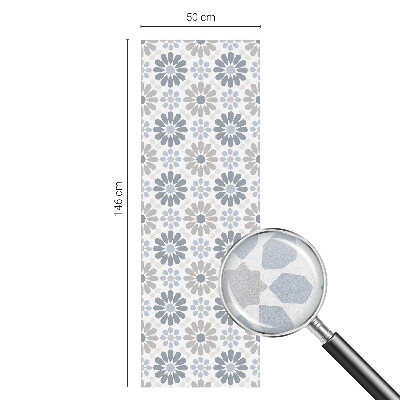 Patterned window film stained glass Floral mosaic