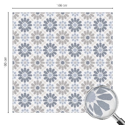 Patterned window film stained glass Floral mosaic