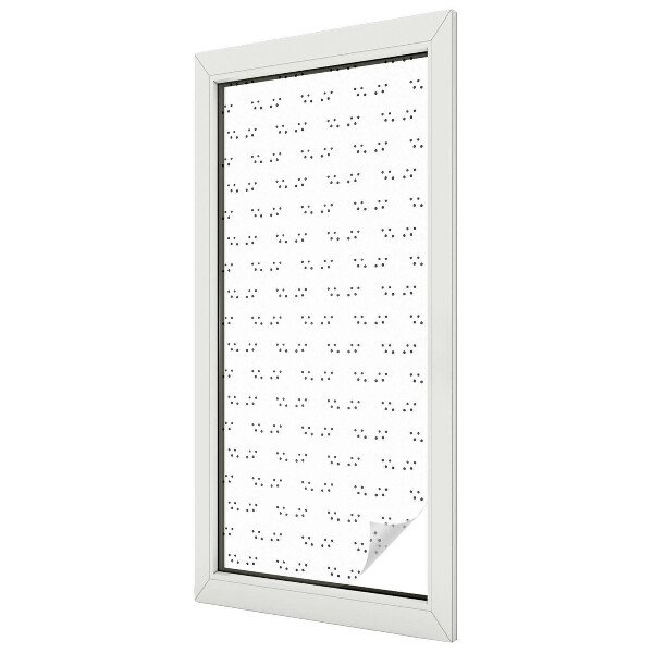 Privacy window film stained glass effect Dot pattern