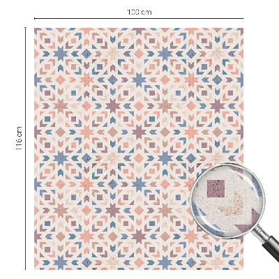 Frosted window film with stained glass pattern Colorful patterns