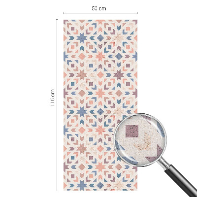 Frosted window film with stained glass pattern Colorful patterns