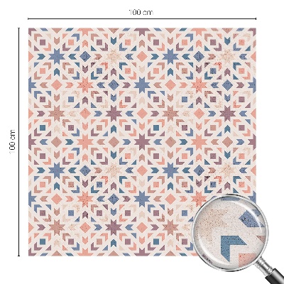 Frosted window film with stained glass pattern Colorful patterns