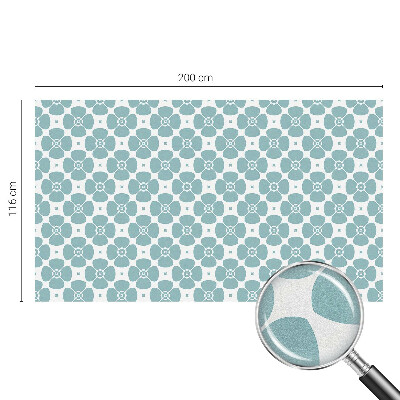 Privacy window film stained glass effect Floral symmetry