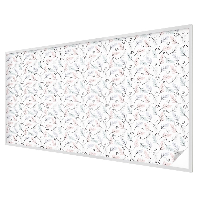 Coloured glass film for windows Plant leaves