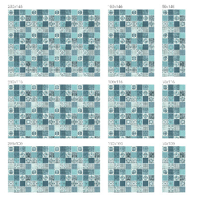 Frosted window film with stained glass pattern Boho tiles