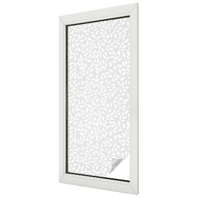 Patterned window film stained glass Leafy pattern