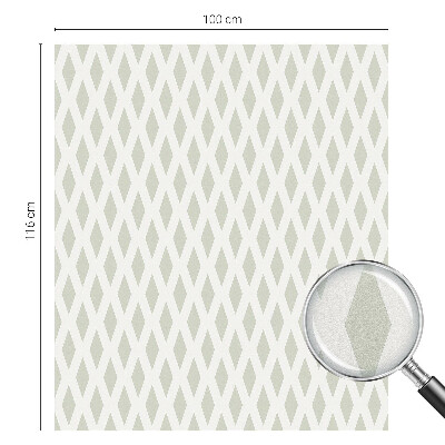 Coloured glass film for windows Diamond pattern