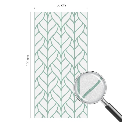 Decorative window film stained glass design Plant symmetry