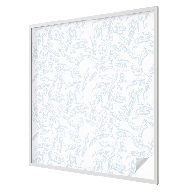 Decorative window film stained glass design Ethereal leaves