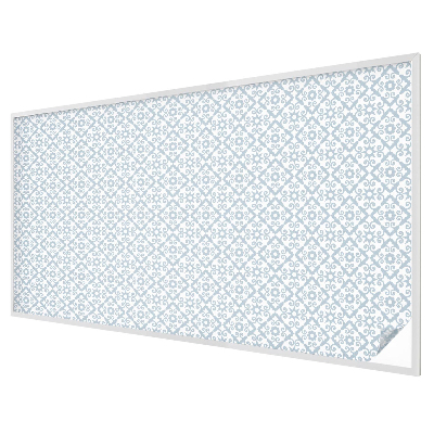 Patterned window film stained glass Blue ornaments