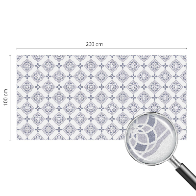 Privacy window film stained glass effect Floral rhombuses