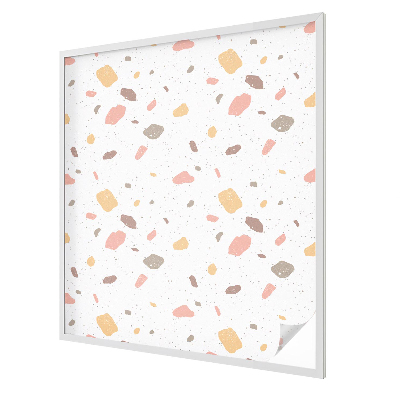 Privacy window film stained glass effect Abstract terrazzo