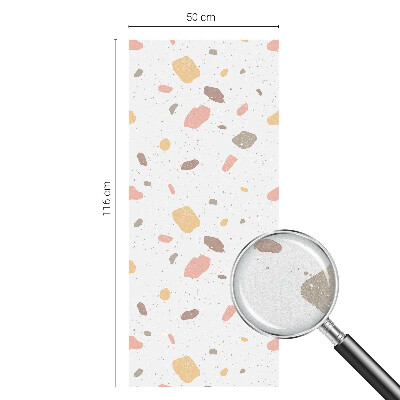 Privacy window film stained glass effect Abstract terrazzo