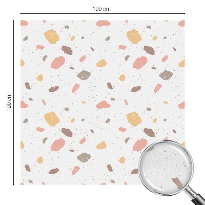 Privacy window film stained glass effect Abstract terrazzo