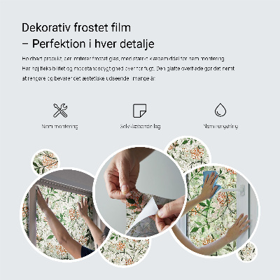 Coloured glass film for windows Dynamic pattern