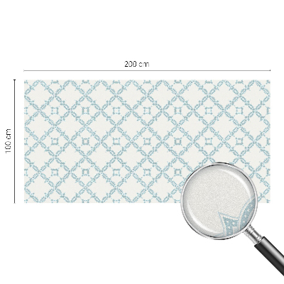 Patterned window film stained glass Blue geometry