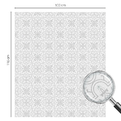 Decorative window film stained glass design Floral symmetry