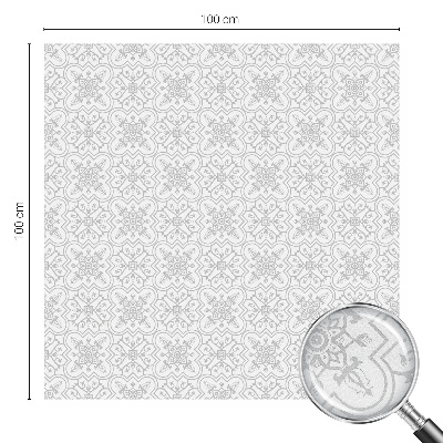 Decorative window film stained glass design Floral symmetry