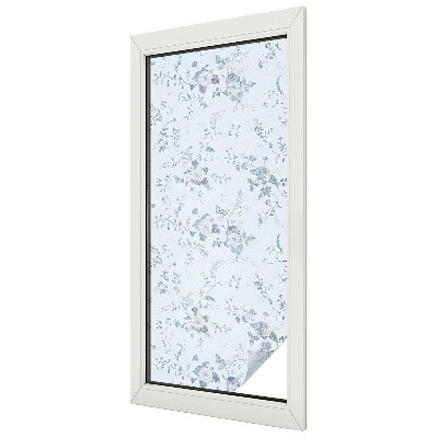 Privacy window film stained glass effect Subtle flowers