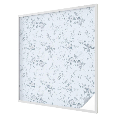 Privacy window film stained glass effect Subtle flowers