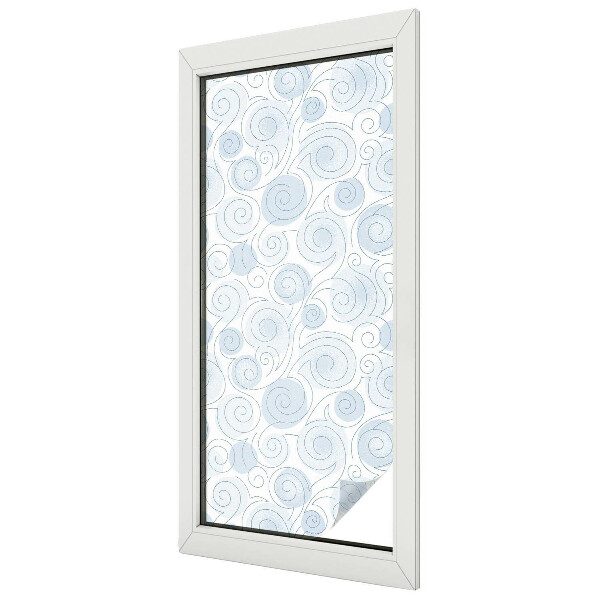 Decorative window film stained glass design Spiral patterns