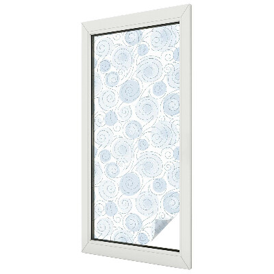 Decorative window film stained glass design Spiral patterns