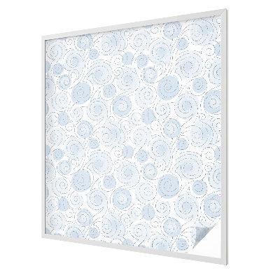 Decorative window film stained glass design Spiral patterns